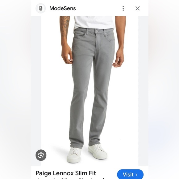 PAIGE Other - Paige Lennox slim Straight-Leg Pants